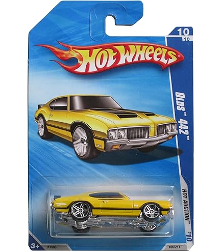 Amazon.com: Mattel Hot Wheels Olds 442 W 30 #267 [5 dot], Yellow